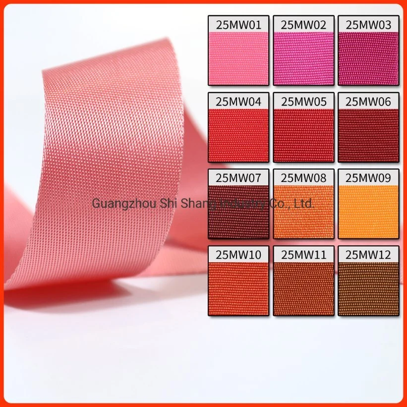 Customized Stocks Colorful Wholesale Good Quality Imitation Nylon Tape Polyester Webbings