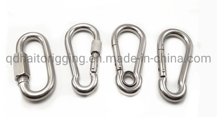 Steel Carabiner Spring Snap Hooks for Camp or Climbing
