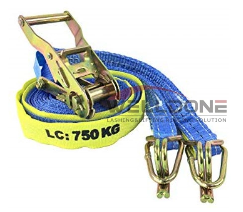 50mm X 9m 2500kgs Truck Winch Replacement Strap with Swan Hook &amp; Keeper to AS/NZS4380.2001