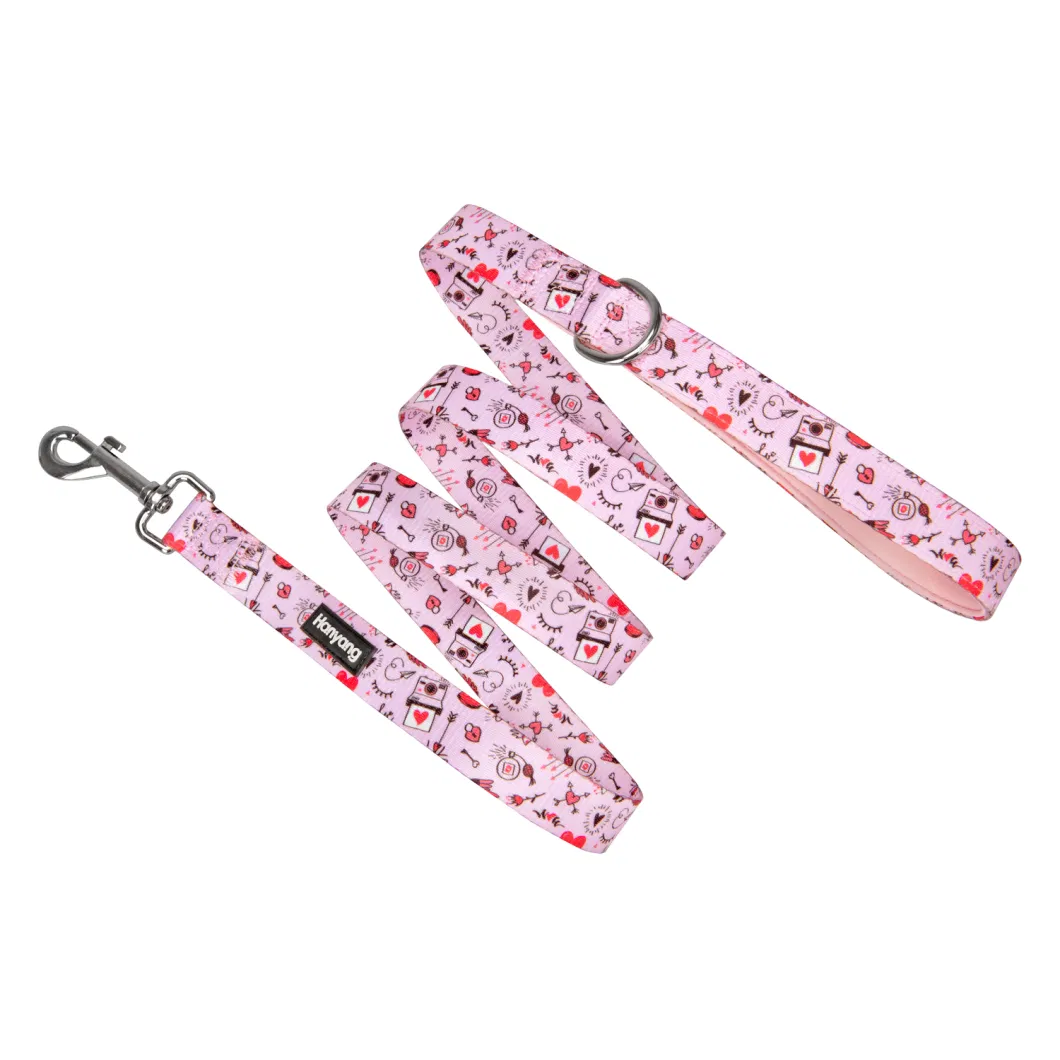 Hanyang Individual Packaging Polyester Customized Professional Supplier Leash Custom Pattern Dog Accessories Pet Products