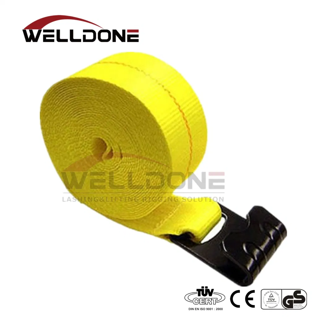 4&quot; X 27&prime; Logistic Winch Strap with Sewn Eye Factory Price