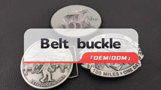 Custom Metal Logo Engraved Bronze Color Buckles Magnetic Ratchet Belt Buckle