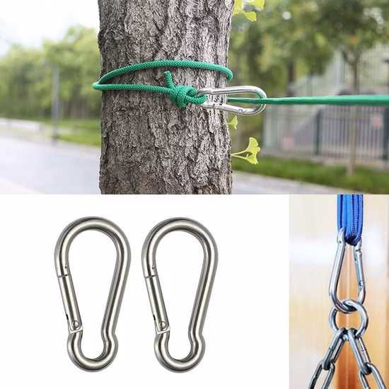 Stainless Steel Spring Clasp Carabiner Hook