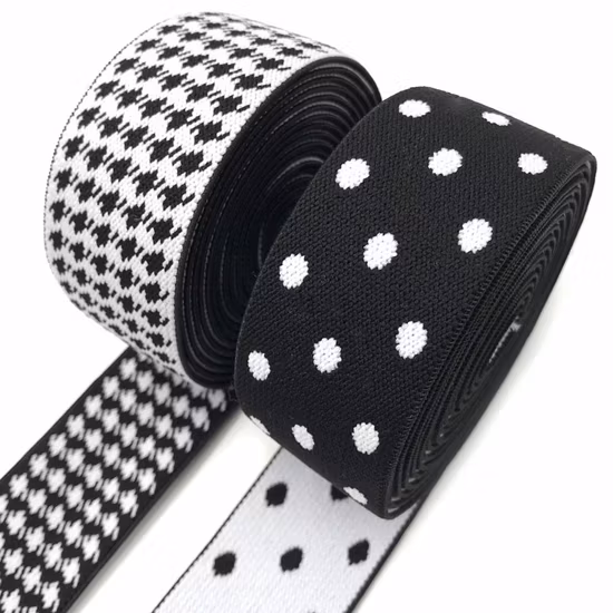 Custom Design Sports Jacquard Elastic Band Webbing Underwear Elastic Waistband for Clothes