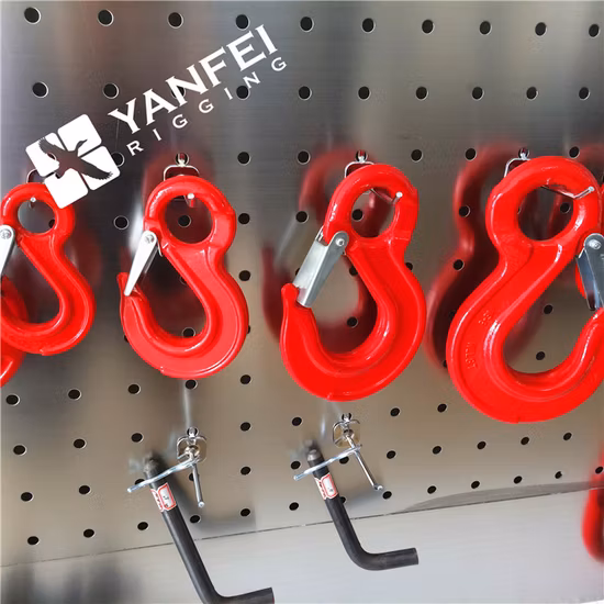 G80 Drop Forged Eye Sling Hook with Cast Latch