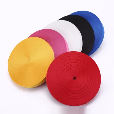 Customized Stocks Colorful Wholesale Good Quality Imitation Nylon Tape Polyester Webbings